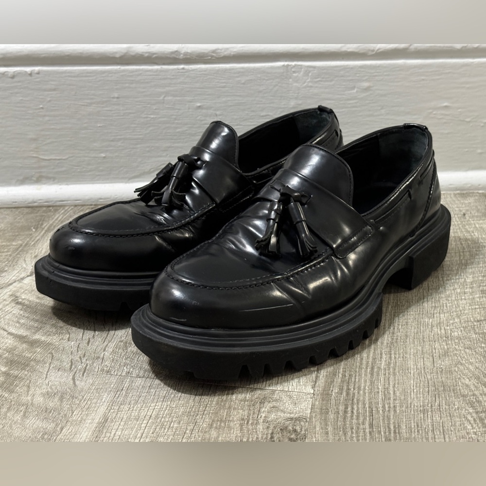 Allsaints Vine Loafer - Lug Sole with Tassle - size 45/ 12US